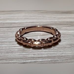JAI By John Hardy Rose Gold Over Sterling Silver Colored Box Chain Ring, Size 8